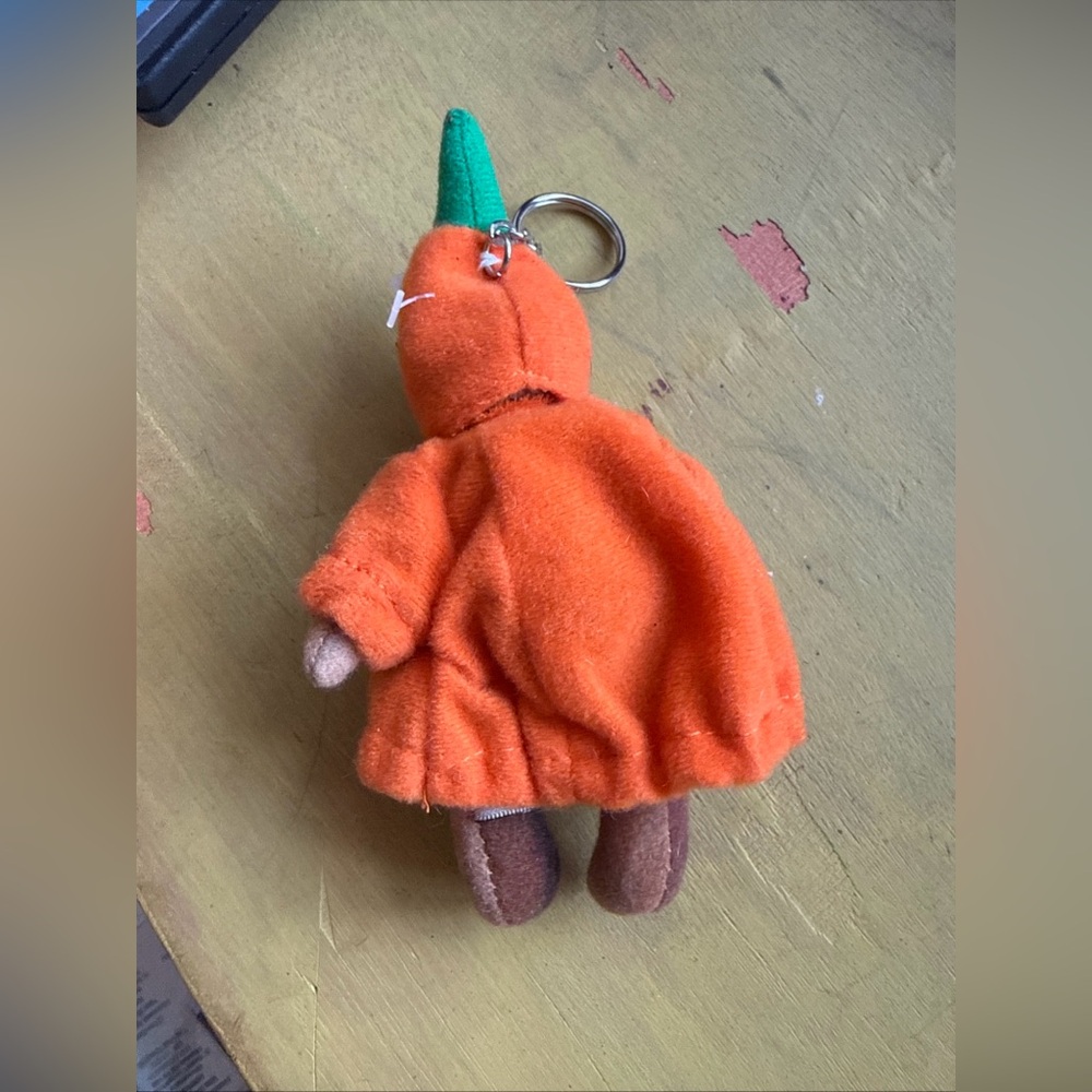 Pumpkin Bear keychain‎ - Orange and Green - Picture 4 of 4
